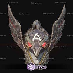 Cosplay STL Files Marvel Rivals Captain America Galactic Talon