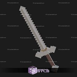 Cosplay STL Files Minecraft Movie Sword
