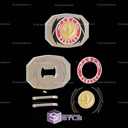 Cosplay STL Files Power Rangers Morpher Belt Buckle Attachement