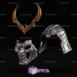 Cosplay STL Files Shao Kahn MK2 Helmet