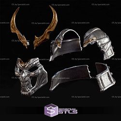 Cosplay STL Files Shao Kahn MK2 Helmet