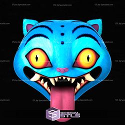 Cosplay STL Files Tiger Kpop Demon Hunter Mask