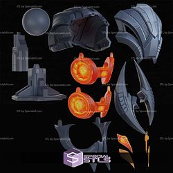 Cosplay STL Files Ultron Marvel Rivals Helmet