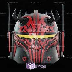 Cosplay STL Files Val Serath Darth Maul Helmet