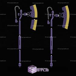 Cosplay STL Files Zaku Gundam Heat Hawk Axe