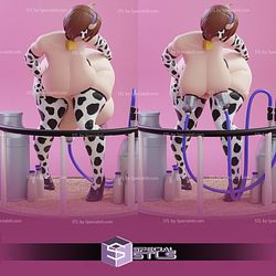Cow Girl Waiting to be Milked NSFW STL Files