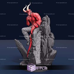 Hellboy Thinking and Cigarette STL Files