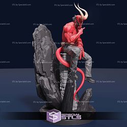 Hellboy Thinking and Cigarette STL Files
