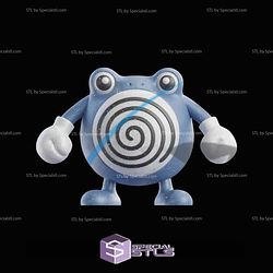 Life Size Poliwhirl Pokemon 3D Printer Files