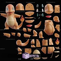 Life Size Realistic Charmander 3D Printer Files