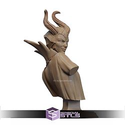 Maleficent Black Dragon Bust STL Files