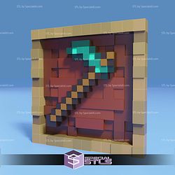 Minecraft Diamond Hoe Frame STL Files