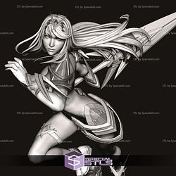 Mythra Xenoblade Action Pose V3 STL Files