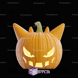Pumpkin Pikachu and Gengar Halloween Decoration STL Files