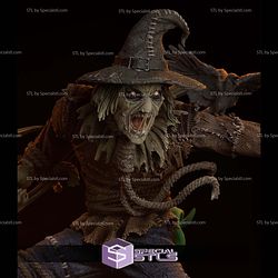 Scarecrow and Raven Diorama STL Files