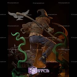 Scarecrow and Raven Diorama STL Files