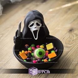 Simple STL Collection Ghostface Halloween Bowl