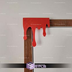 Super Basic STL Blood Drip Door Decor
