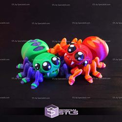 Super Basic STL Flexi Spider Keychain and Magnet