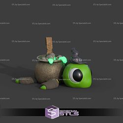 Super Basic STL Halloween Turtle Cauldron