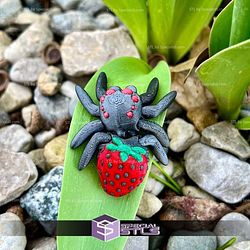 Super Basic STL Strawberry Tiny Spider