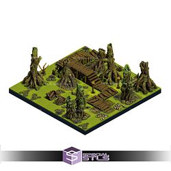 The Creepy Swamp Dungeon Blocks Campaign STL Miniatures
