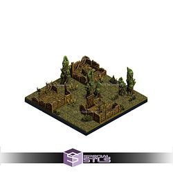 The Creepy Swamp Dungeon Blocks Campaign STL Miniatures