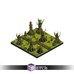 The Creepy Swamp Dungeon Blocks Campaign STL Miniatures