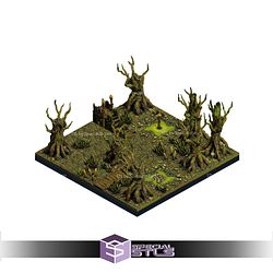 The Creepy Swamp Dungeon Blocks Campaign STL Miniatures