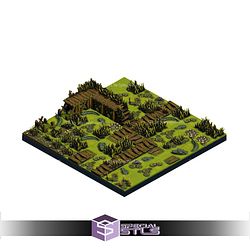 The Creepy Swamp Dungeon Blocks Campaign STL Miniatures