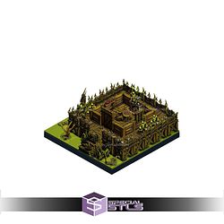 The Creepy Swamp Dungeon Blocks Campaign STL Miniatures