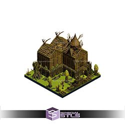 The Creepy Swamp Dungeon Blocks Campaign STL Miniatures