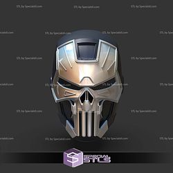 Cosplay STL Files Iron Man Punisher V2 Helmet