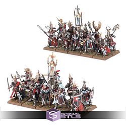 Knights of the Realm on foot Strange Dark Place Miniatures