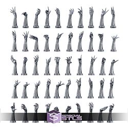 100 Different Cyberpunk Robotic Hands STL Files