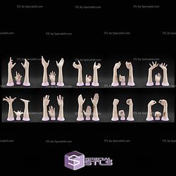 20 Different Hand Collection STL Files
