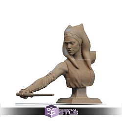 Ahsoka Tano Base Tree Bust STL Files