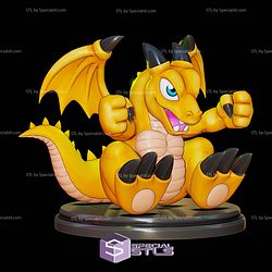 Baby Dragon Yu Gi Oh 107mm STL Files