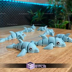 Basic STL Articulated Dolphin
