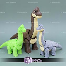 Basic STL Files Brachiosaurus Articulated