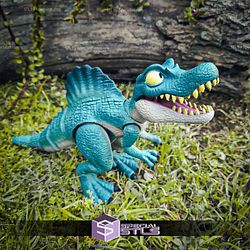 Basic STL Files Flexi Dino Spinosaurus