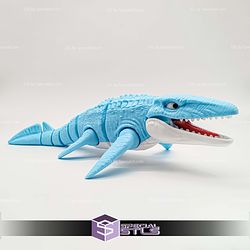 Basic STL Files Mosasaurus Articulated