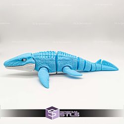 Basic STL Files Mosasaurus Articulated