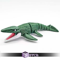 Basic STL Files Mosasaurus Articulated