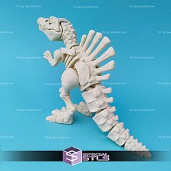 Basic STL Files Spinosaurus Skeleton Articulated