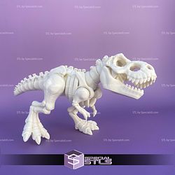 Basic STL Files T Rex Skeleton Articulated