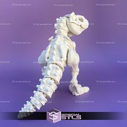 Basic STL Files T Rex Skeleton Articulated