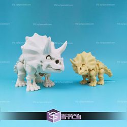 Basic STL Files Triceratops Skeleton Articulated