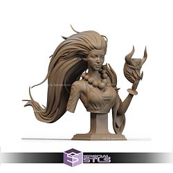 Blood Moon Diana League of Legends Bust STL Files