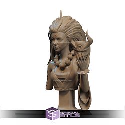 Blood Moon Diana League of Legends Bust STL Files